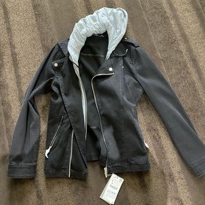 Zara jacket w/ attached lining w/ hoodie. Small.